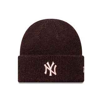 New Era WMNS Wide Cuff Beanie New York Yankees - Dark Red/Pink